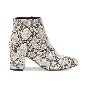 Floriann Womens Faux leather Snake Print Booties Size 9